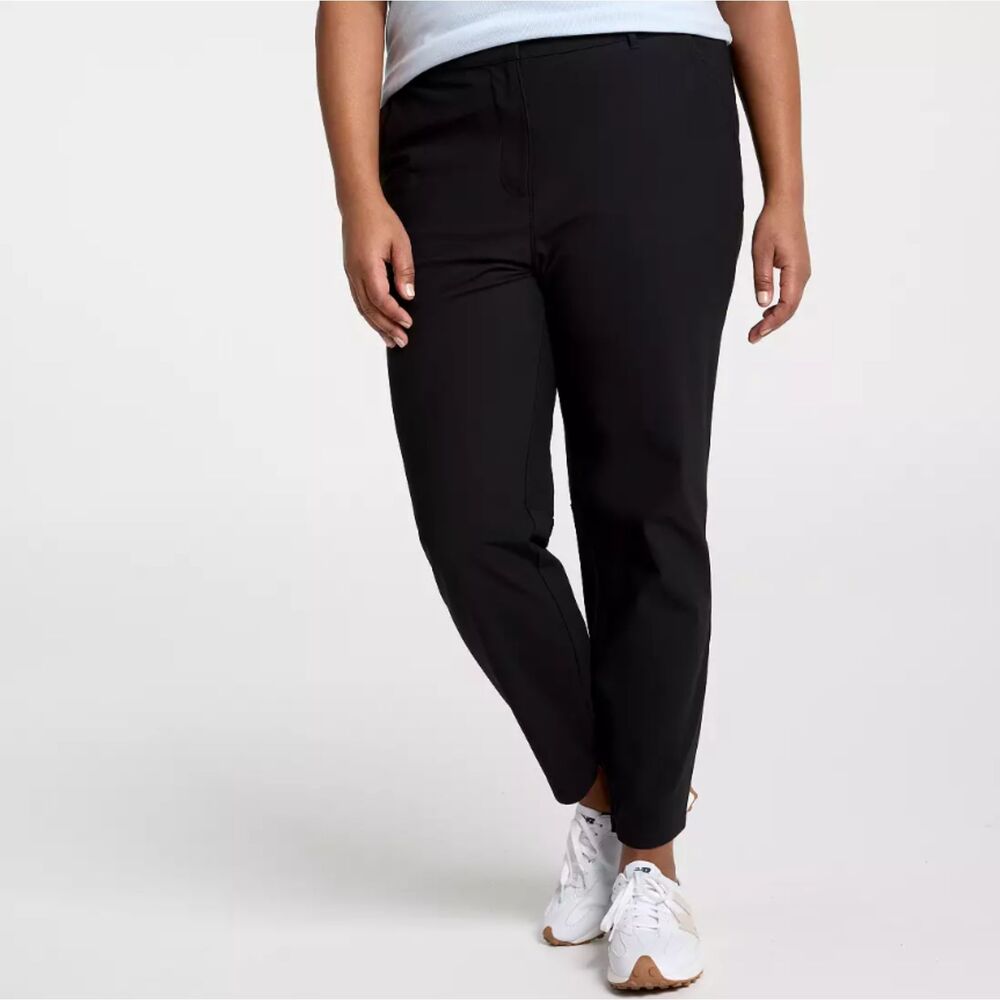 NWT Calia Women's Scorecard Slim Fit Stretchy Ankle Golf Pant Size 8 Pure Black